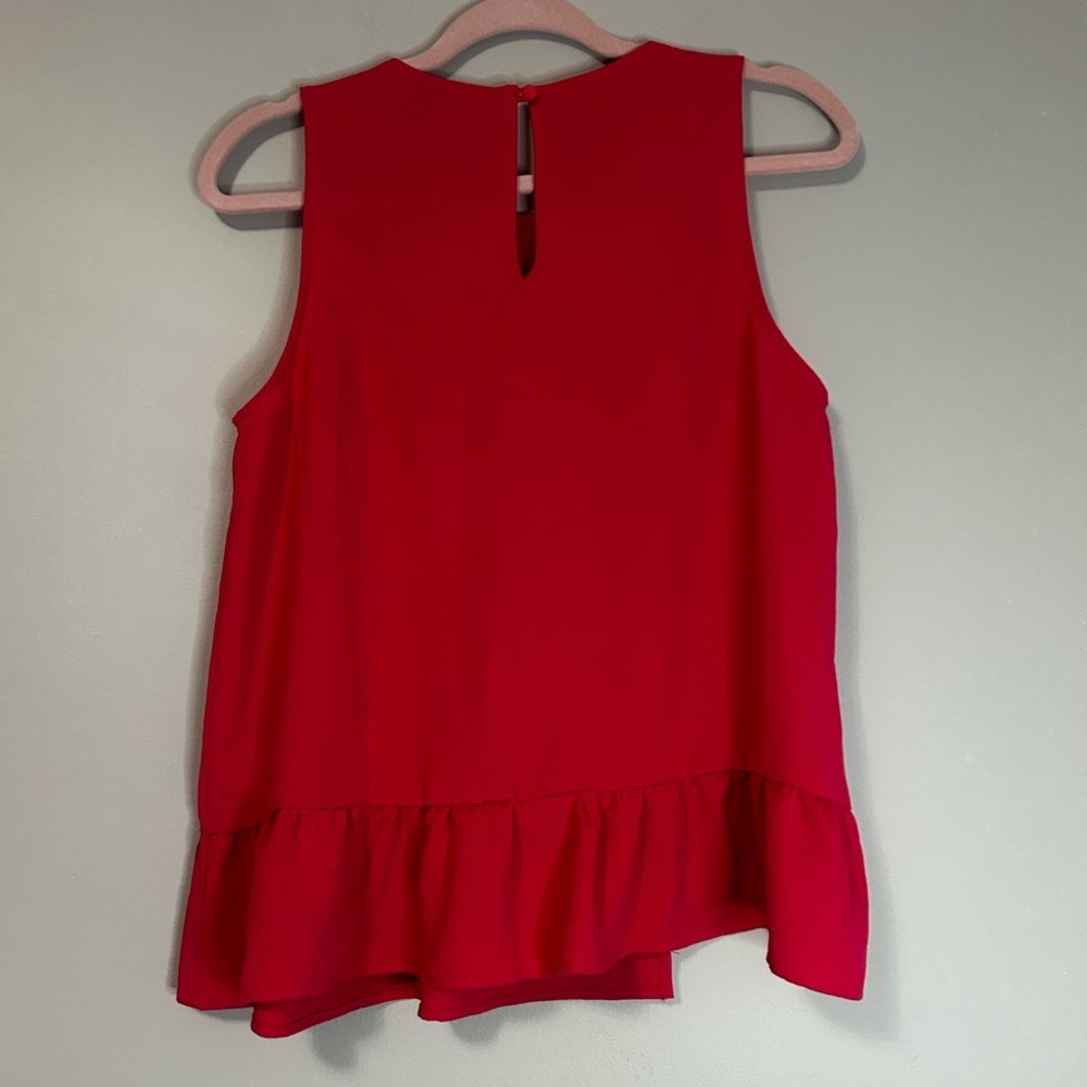 NWT Gilli Hot Pink Sleeveless Peplum Blouse, Size S - Picture 7 of 10